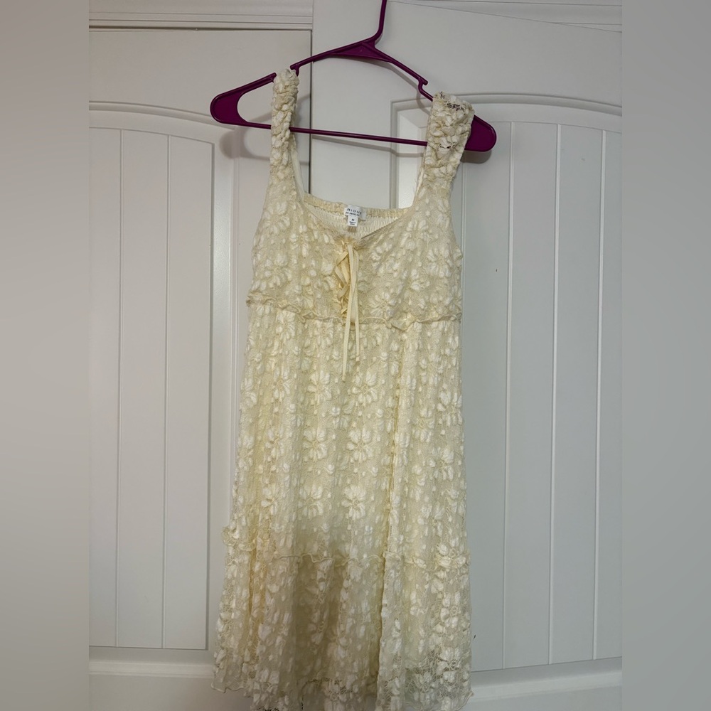 Floral Cream Sleeveless Dress